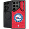 NBA Philadelphia 76ers Distressed Galaxy S25 Ultra Kickstand Case
